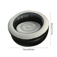 thumbnail image 3 of DPTALR Home Portable Foldable Inflatable Sofa Recliner Inflatable Lazy Flocking Sofa Foolproof Outdoor Camping Sofa, 3 of 6
