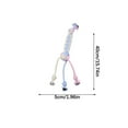 thumbnail image 3 of Pet Cotton Ropes Bite-resistant Teeth Clean Dogs Toy Flexible Bald Head Chewing Toys Washable Molar Bone Shape Pets Knot Ball Tricolor Multibraid, 3 of 8