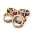thumbnail image 4 of FRCOLOR open ring 1pc Rainbow Color Vintage Open Ring Open Toe Ring Adjustable Open Ring Delicate Hand Jewelry for Woman Girl (Colorful),0.98"X0.98"X0.31", 4 of 4