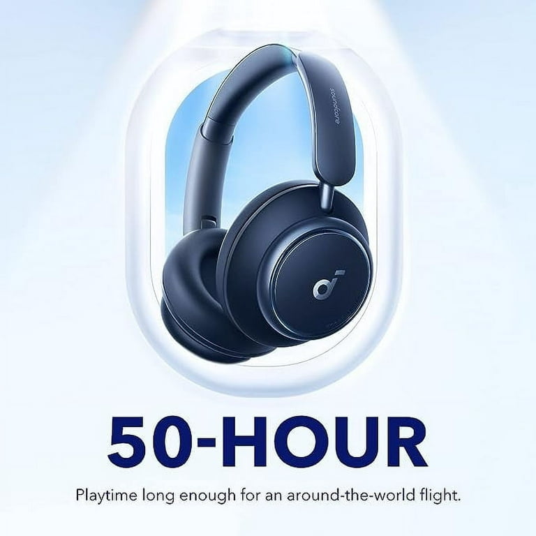 Noise Soundcore Active 50H 98%, Space Anker Reduce by Playtime Cancelling to by Q45 Adaptive Up Headphones, Noise