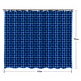 thumbnail image 5 of Blue Black Geometric Pattern Shower Curtain 84"x72" ,Bathroom Decorative Shower Curtains Set with 12 Hooks,Modern Waterproof Washable Shower Curtain, 5 of 6