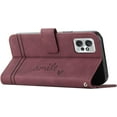 thumbnail image 2 of Wallet Case for Moto G Power 5G 2023, Moto G Power 2023 Case with Card Holder Leather Flip Case with Kickstand Magnetic Full Protection Cover for Motorola Moto G Power 5G 2023 Smile Red Wine, 2 of 17