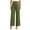 Army Green, variant on biudgviw Womens High Waisted Pants Fall Baggy Wide Leg Work Offce Dress Pants Business Casual Outfits with Belt
