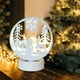 thumbnail image 4 of Luz LED navideña de hierro forjado - Adorno navideño hueco y brillante para mesa o escaparate en blanco, dorado o rojo | 20 x 16 x 5 cm, 4 of 6