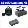 JVC Everio GZ-MG430 Camcorder Accessory Kit includes: SDM-180 Charger, SDC-27 Case, SDBNVF808 Battery