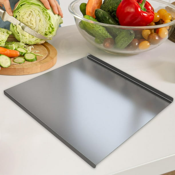 DOLITY Stainless Steel Chopping Board Large Kitchen Heavy Cutting