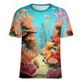 thumbnail image 5 of Jellyfish Ocean Style Women's Short Sleeve Tops Casual Blouses T Shirt, 5 of 6