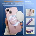 thumbnail image 3 of Magnetic case for iPhone 13 Mini Phone Case for Women, Matte Luxury Soft Metallic Luster Design with Camera Lens Protector, Compatible with Magsafe Case for iPhone 13 Mini 5.4" - Pink, 3 of 12