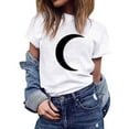 thumbnail image 2 of Floenr Mens T Shirts, Women's Plus Size Summer Casual Round Neck Top T-Shirt Women's Shirt, 2 of 8