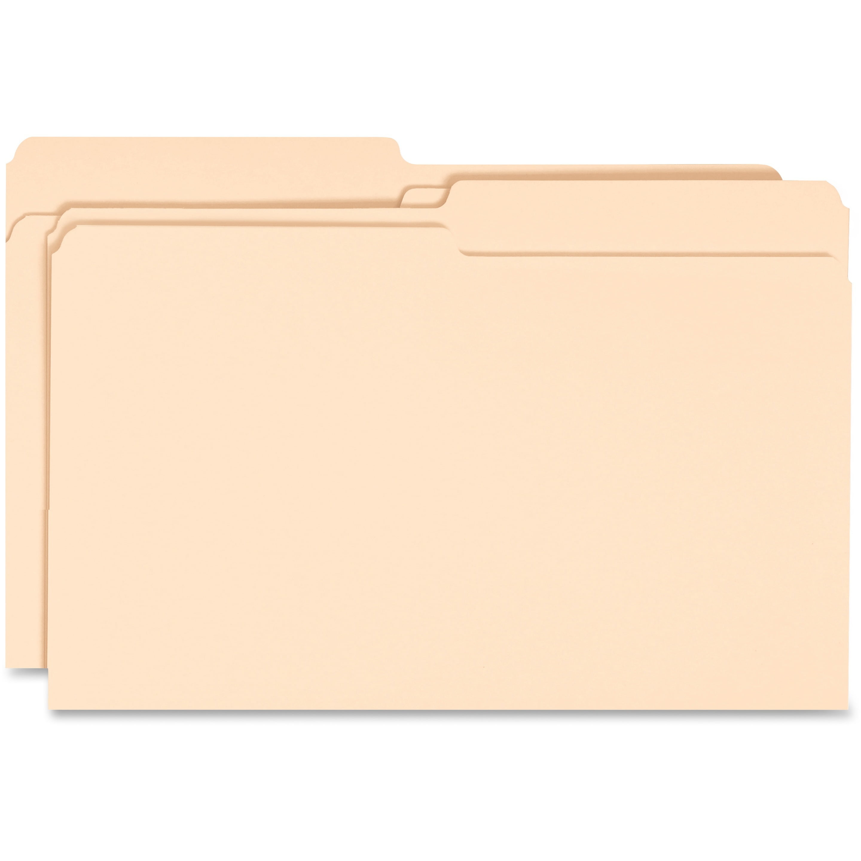 Business Source 1/2cut Tab Legal Manila File Folders, Manila, 100