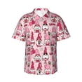 thumbnail image 6 of KLL Men's Hawaiian Shirt Short Sleeve Button Down Beach Shirts-Garden Gnomes, 6 of 6