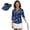 Blue Shark, variant on Garronmavis Pink Cow Print Women's Golf Shirt and Sun Visor Hat Set Quarter Zip Golf Shirts for Women 4-Way Stretch Suitable for Golf Enthusiasts Soft and Comfortable Breathable Fabric