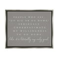 thumbnail image 3 of Stupell Industries Go Big Or Home Funny Introvert Typography Saying Graphic Art Luster Gray Floating Framed Canvas Print Wall Art, Design by Lux + Me Designs, 3 of 5