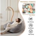 thumbnail image 4 of Bean Bag Chairs Sherpa Lazy Sofa, Giant Beanbag Chairs for Adults, Teenagers with Stuffed High Density Foam Filling, Comfy Chair for Living Room, Bedroom, 4 of 9