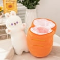 thumbnail image 4 of Cute Carrot Rabbit Plush Toy Stuffed Creative Into Fruit Transform Cuddly Bunny Doll Birthday Gift, 4 of 8