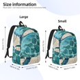 thumbnail image 6 of Wukai Watercolor Sea Turtle Paper Reusable Cosmetic bag,Travel Toiletry Organizer Capacity,Waterproof Puzzle Bags, 6 of 7