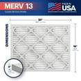 thumbnail image 5 of BNX TruFilter 16x20x2 MERV 13 (4-Pack) AC Furnace Air Filter - MADE IN USA - Electrostatic Pleated Air Conditioner HVAC AC Furnace Filters - Removes Pollen, Mold, Bacteria, Smoke, 5 of 5