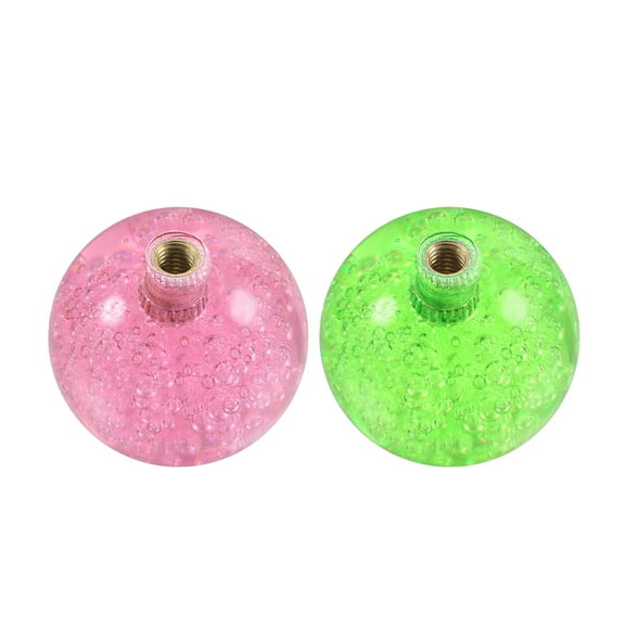 Uxcell M6 Pink/Green Joystick Head Rocker Ball Top Handle Arcade Game Replacement