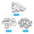 thumbnail image 3 of Unique Bargains 1/4' Wire Rope Kit, 24 Pack M6 Stainless Steel Thimbles Clamps Crimping Loop, 3 of 7