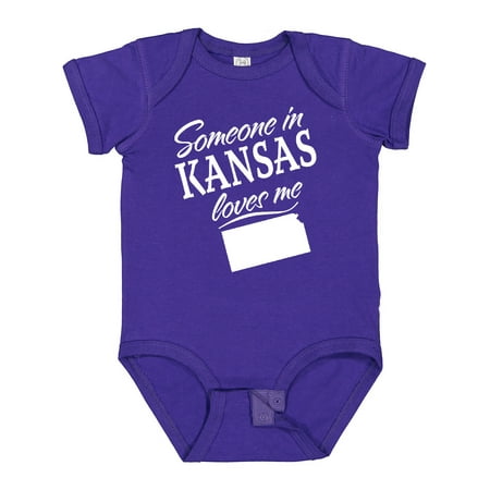 

Inktastic Someone in Kansas Loves Me Gift Baby Boy or Baby Girl Bodysuit