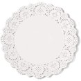thumbnail image 1 of Lace Doilies, 150 Pack Disposable White Lace Paper Doilies Oil Absorbent Decorative Tabletop Cake Paper Pad for Party Wedding Decorations 10.5 Inches, 1 of 5