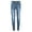 czb# Light blue45, variant on CUZIBR Pants Boys Vintage Tight Ripped Jeans Fashion Washed Slim Fit High Waist Zip Up Denim Trousers Casual Soft Dailywear,Light blue,11-12 Years