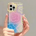 thumbnail image 4 of Funda de teléfono de flores para Samsung A54 5g, A52, A34, A24, A53, A23, A14, A32, A55, A15, A05S, S24 Plus, S22, S23 Ultra, S21, S20 FE, cubierta de sonrisa, 4 of 5
