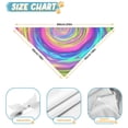 thumbnail image 6 of Dog Bandana 2 Pack,Colorful Tie Dye Spiral Pattern Bandanas for Dogs,Cat Bandana,Small/ Large Dog Bandana 2 Size,Dog Bandanas, 6 of 6