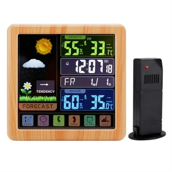 Weather Station Intelligent Wireless Usb Charging Four-level Weather Forecast Delayed Alarm For Home/indoor/outdoor Thermometer ,Excellent Visual Experience