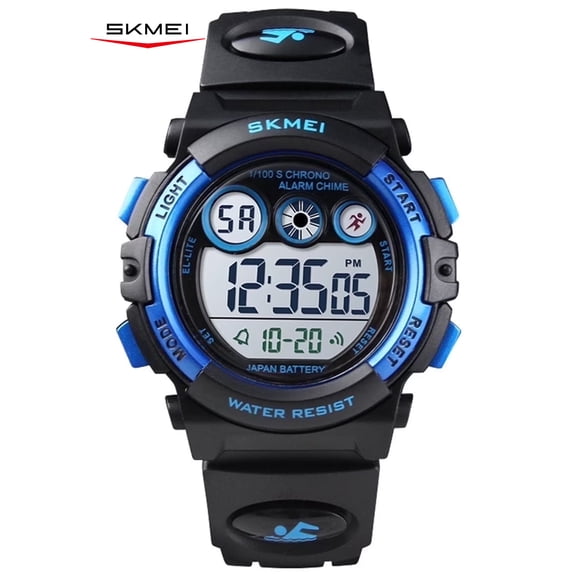 SKMEI Kids Digital Watch, 50M Waterproof Led Watches For Ages 5-13 Boys Girls, Sports, LED Light