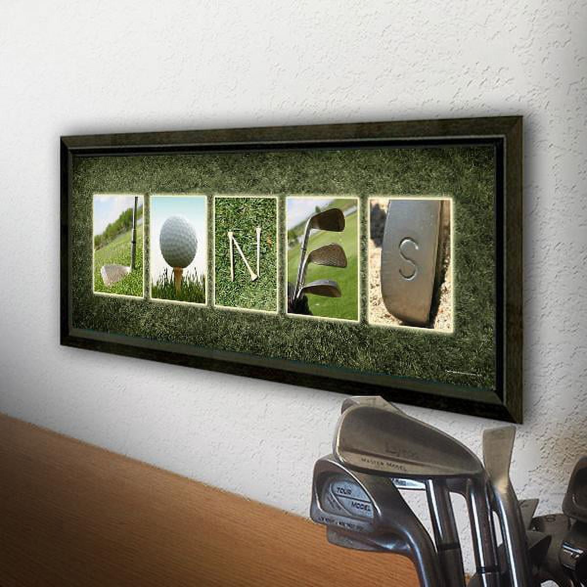 Personalized Golf Framed Canvas Wall Art, Live Preview, Choose Each Photo, Multiple Options