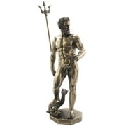 11.75 inch Greek Figure Poseidon with Trident Decor Gift Objet D Art