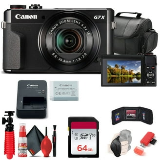 Canon PowerShot G7 X Mark II Digital Camera Bundle + 64GB Card +