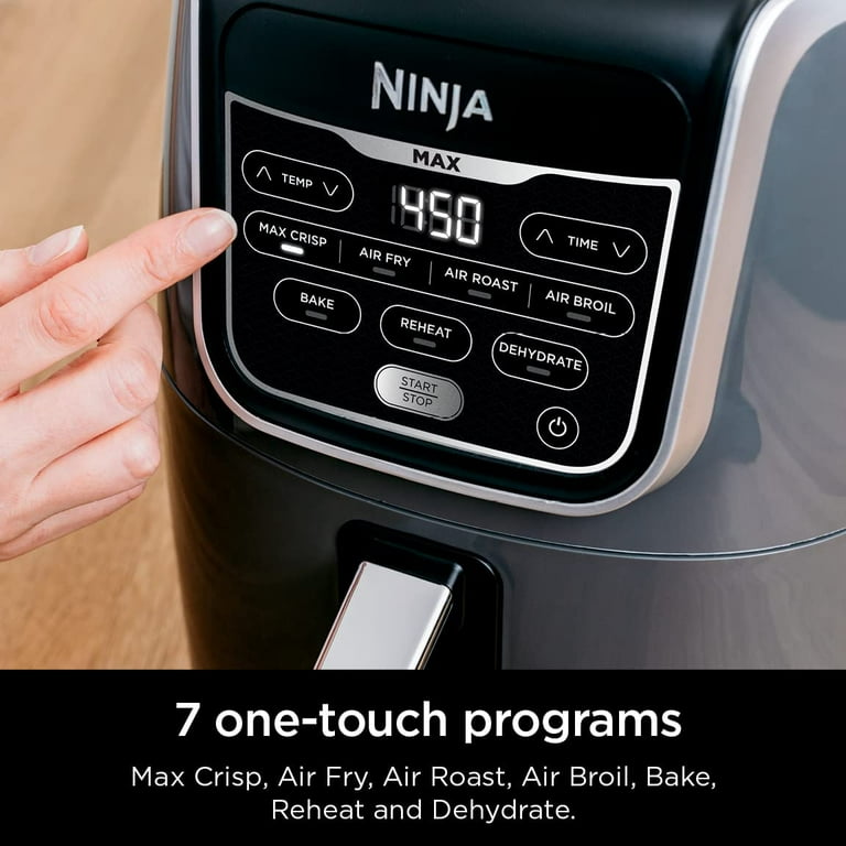 Air Fryer 5.5 Quart Capacity, Cooks, Crisps, Roasts, Broils, Bakes, Reheats  and Dehydrates