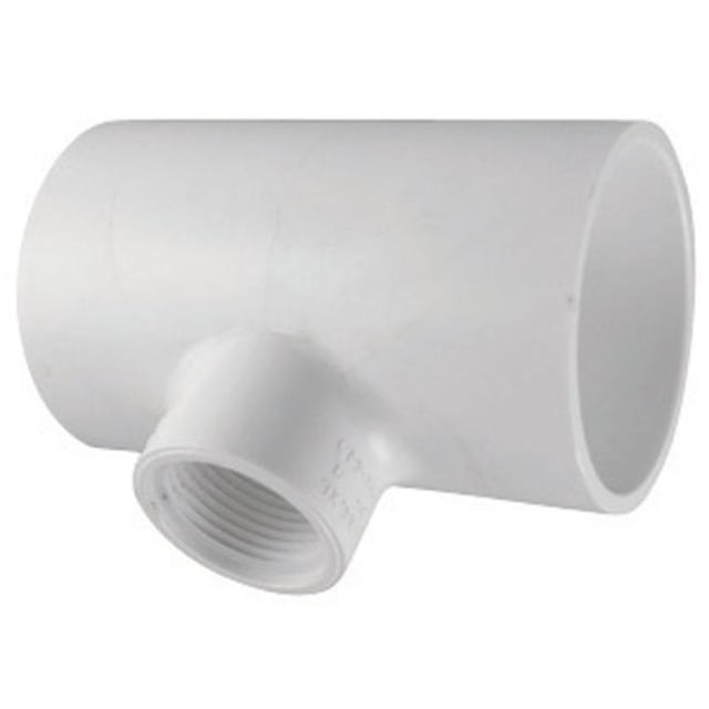 Charlotte Tuyau & Fonderie PVC024014300 PVC Annexe 40 Réduisant Tee 1,5 x 0,5 Po FPT