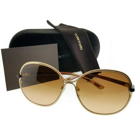 - Tom Ford FT0222-28A-63 Leila Women's Brown Frame Brown Lens Genuine Sunglasses