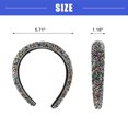 thumbnail image 4 of Vocoste 1 Pc Rhinestone Headband Bling Padded Hairband Glittered Hair Accessories for Women Multicolor 1.18 inch, 4 of 7