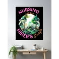 thumbnail image 2 of Nursing Grace, Hiking Strength. Outdoor Walk Poster Wall Art, Modern Wall Decor, 8x12 UNFRAMED, 2 of 3