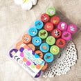 thumbnail image 4 of Juego de sellos de animales para niños, 26 piezas Sello de sellos lavables con tinta de goma para niños Favor de fiesta, premios escolares, regalo de cumpleaños,A,11 Afortunado Sencillez, 4 of 5
