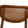 thumbnail image 5 of Baxton Studio Giuliana 5-Piece Wood & Rattan Dining Set in Brown, 5 of 8