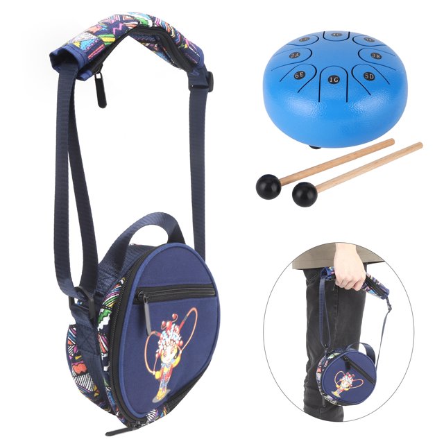 Bolsa de tambor con hombro, Bolsa de tambor Bolsa de tambor de lengüeta de acero de comedia linda Bolsa de tambor Construcción robusta