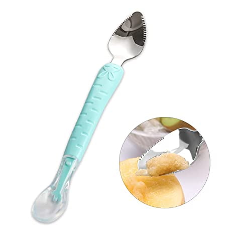Double Head Baby Silicone Food Spoon (green),portable scraping mud.munchkin ezpzbaby brezza baby led weaning supplies