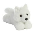 thumbnail image 2 of Aurora - Small White Mini Flopsie - 9" White Wolf - Adorable Stuffed Animal, 2 of 3