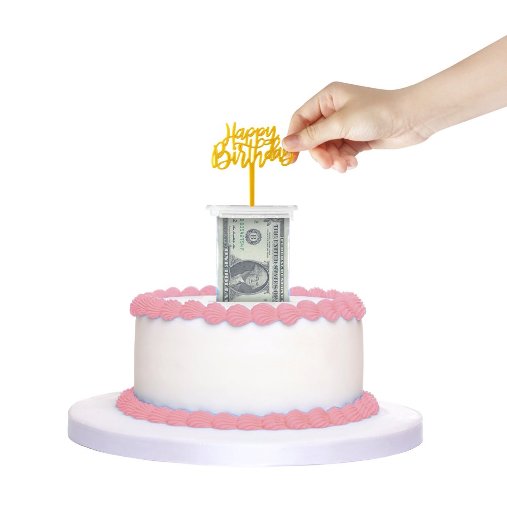 The Money Cake Happy Birthday Cake Money Pull Out Kit Includes