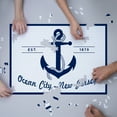 thumbnail image 3 of Ocean City, New Jersey, Blue and White Anchor (1000 Piece Puzzle, Size 19x27, Challenging Jigsaw Puzzle for Adults and Family, Made in USA), 3 of 4