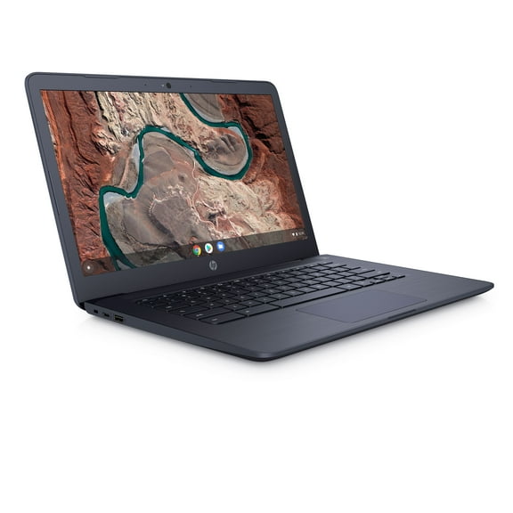 HP 14-db0080nr Blue Chromebook, 14'' FHD IPS, AMD A4-9120, UMA Graphics, 32GB, 4GB Memory