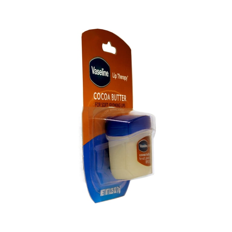 Vaseline Lip Therapy Cocoa Butter, .25 oz (Pack of 4)