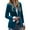 Blue, variant on Ticikt Women's Velvet Suit Blazer Jacket Casual Notch Collar Long Sleeve One Buttons Open Front Blazer Coat Pocket