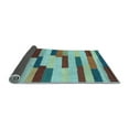 thumbnail image 2 of Ahgly Company Indoor Round Abstract Light Blue Contemporary Area Rugs, 4' Round, 2 of 4