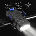 thumbnail image 6 of up to 65% off karymi USB Rechargeable Headlights Mobile Phone Mount Horn Lights LED Bike Headlight 3 Modes Easy to Install Cycling Front Lamp Gifts for Men Weekly flyer Weekly flyer, 6 of 8